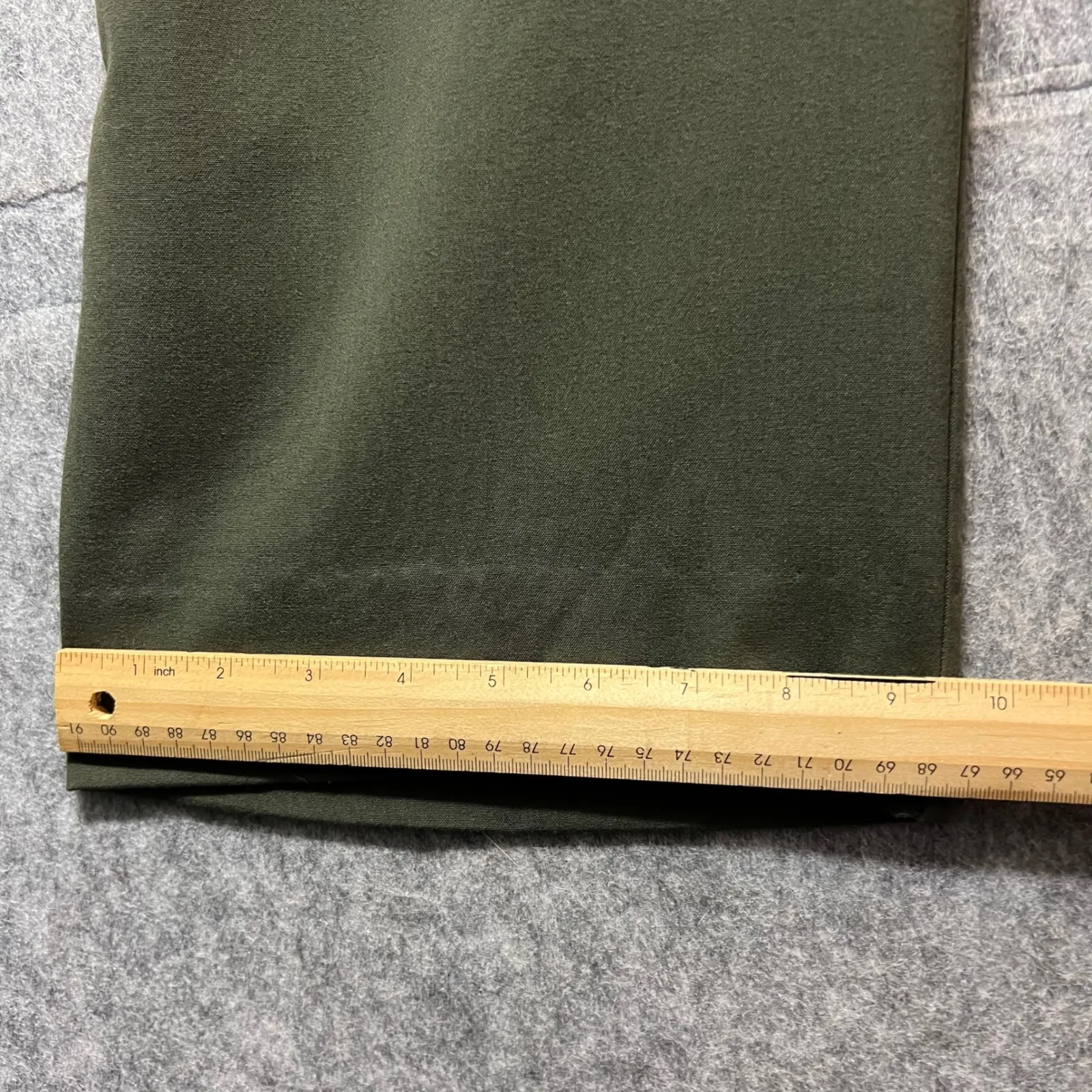 Briggs New‎ York Petite Olive Green Wide Leg Career Dress Pants 16P - Image 4