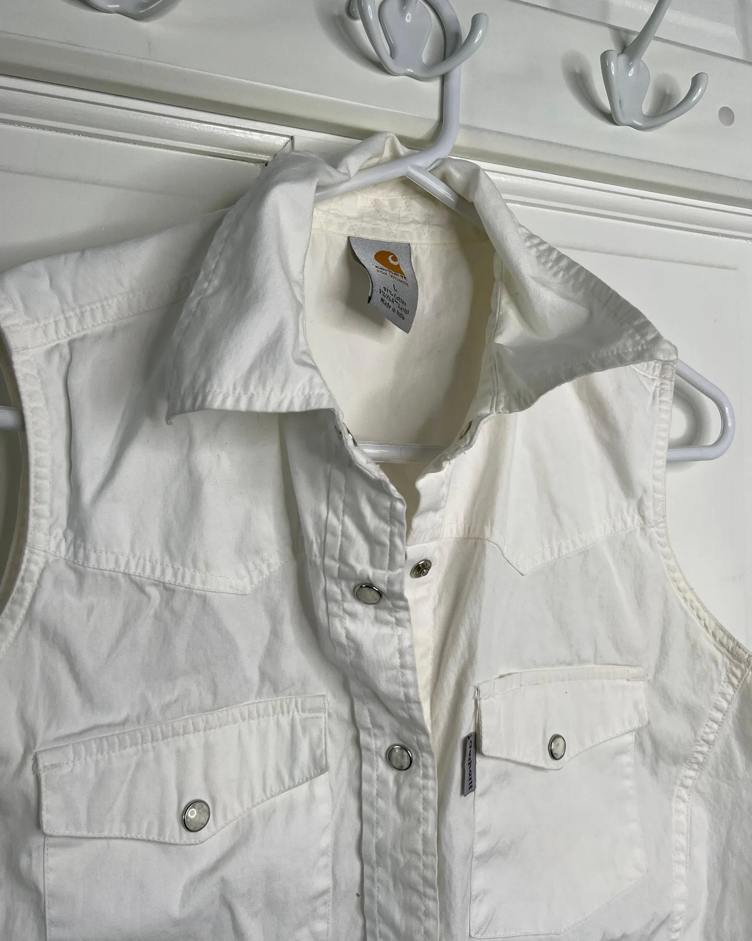 Carhartt Thin Cotton Button Up Vest - Image 2