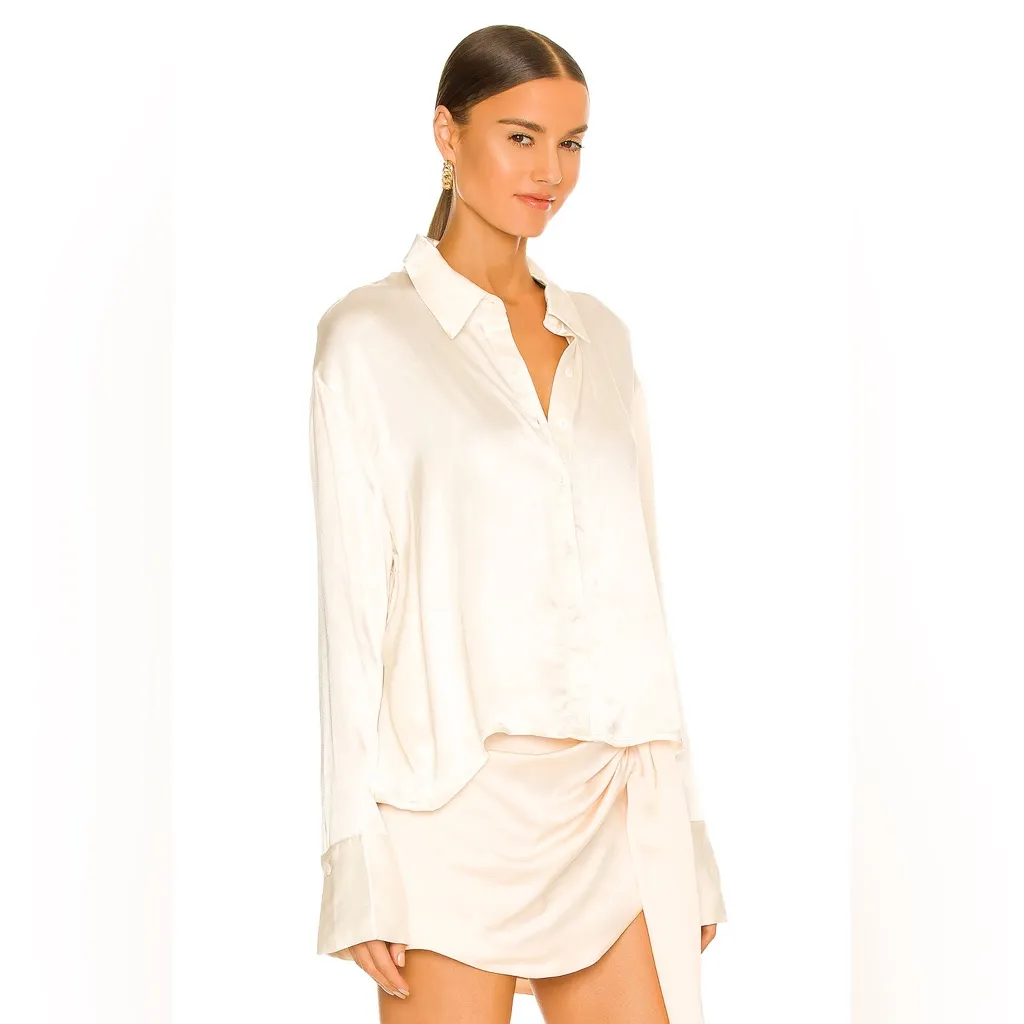 NA - KD Big Cuff Satin Blouse - Image 2