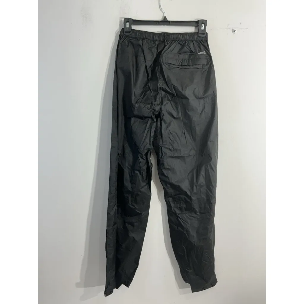 Womans Campor Rain Pants Pullon Medium Black Water Proof Elastic - Image 2