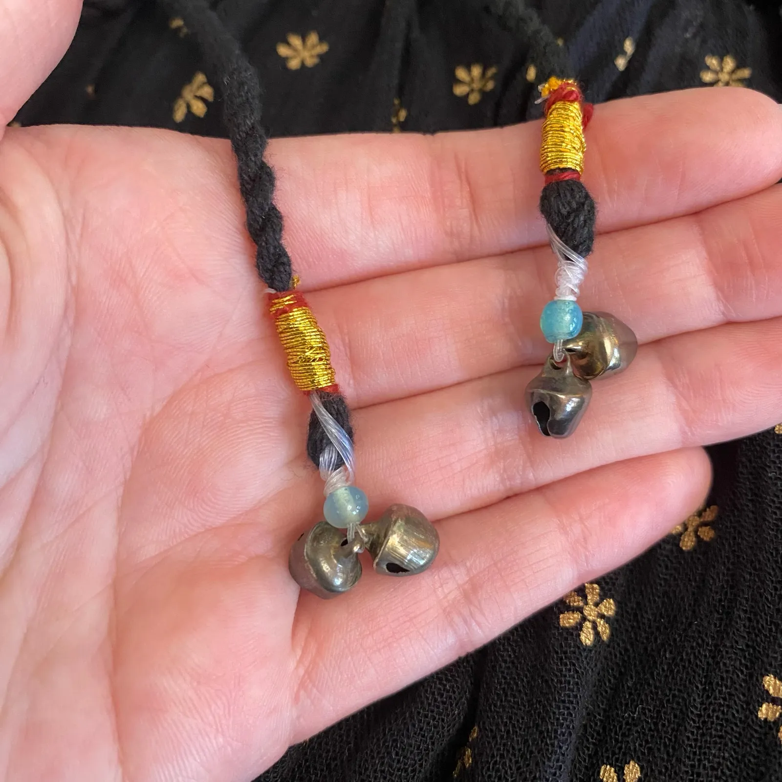 Maple Clothing‎ Sequined Long Ankle Length Skirt Womens One Size Multicolor Black - Image 5