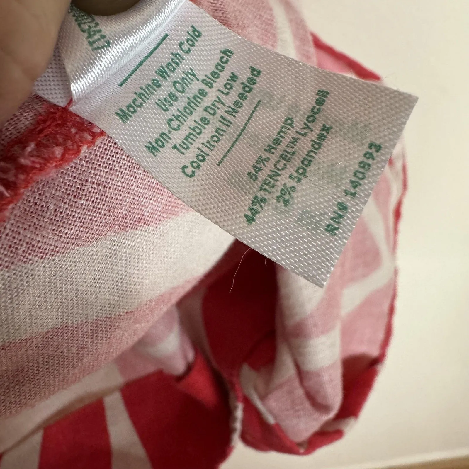 Marine Layer Camila mini Dress Womens S Button Front Hemp Blend Tropical Print - Image 6