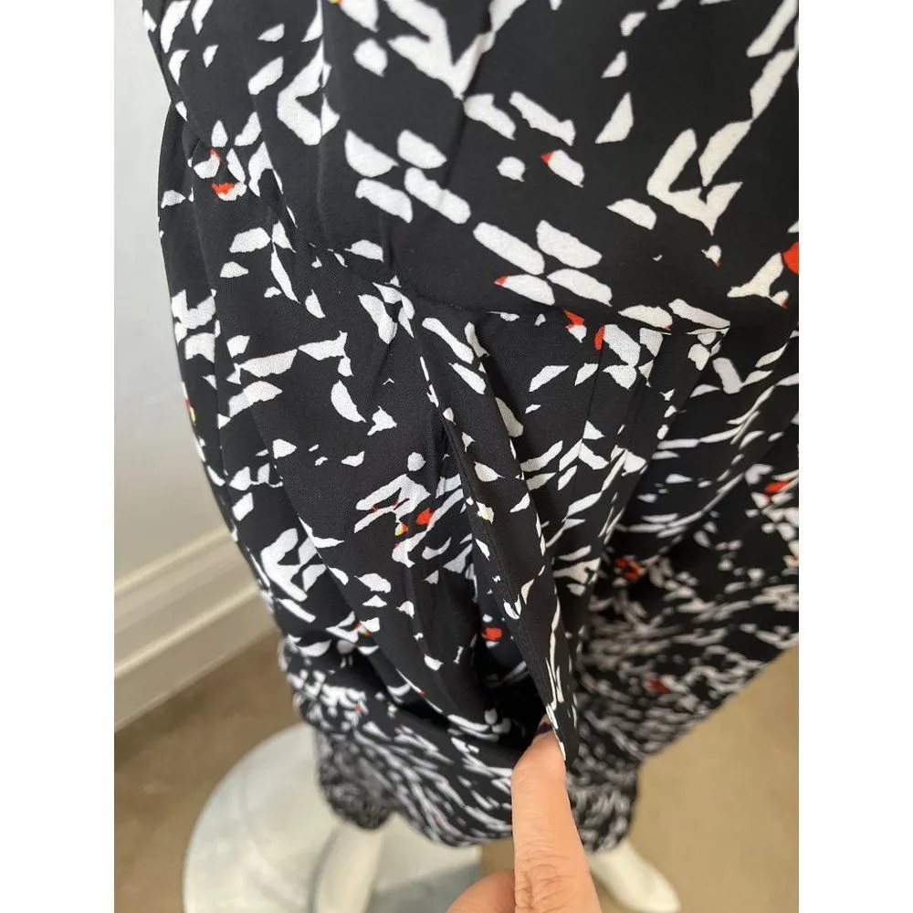 Eight sixty jumpsuit M halter geometric black date night cocktail party club - Image 5