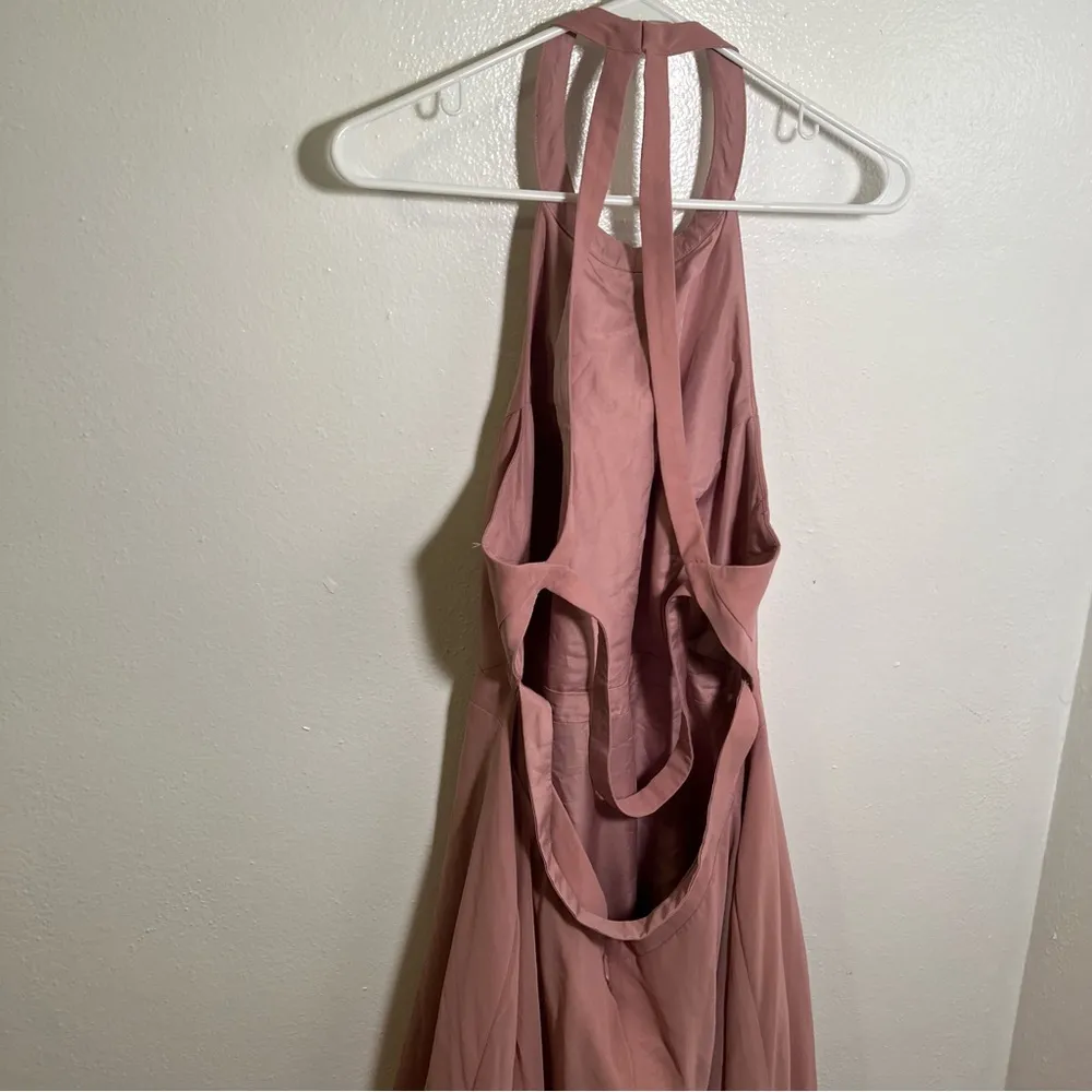 Azazie Clarice Bridesmaid Dress Dusty Rose - Image 9