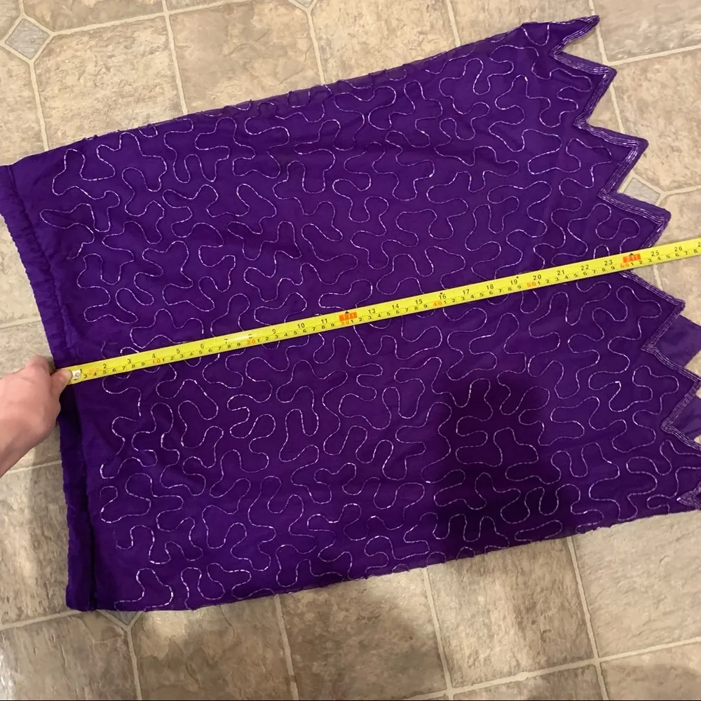 Vintage Purple Silk Beaded 2 - Image 12