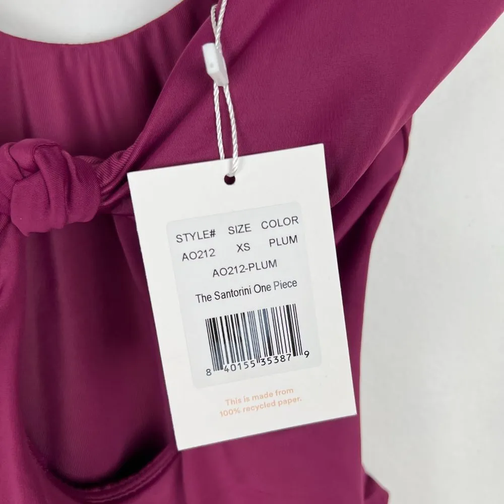 NWT Andie Swim The Santorini One Piece Swimsuit Flat Plum Size XS NEW - Image 8