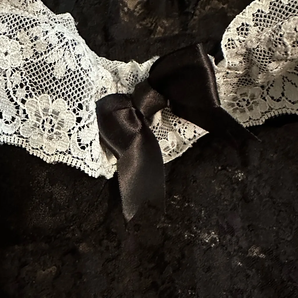 Linea Donatella Lingerie French Maid  Teddy Chemise Y2K Coquette Size Large - Image 2