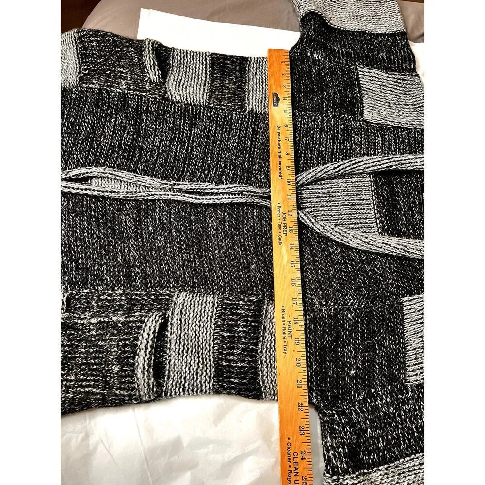 Fashion Forum women's cardigan size estimate large alpaca/acrylic black/gray Gray - Image 5
