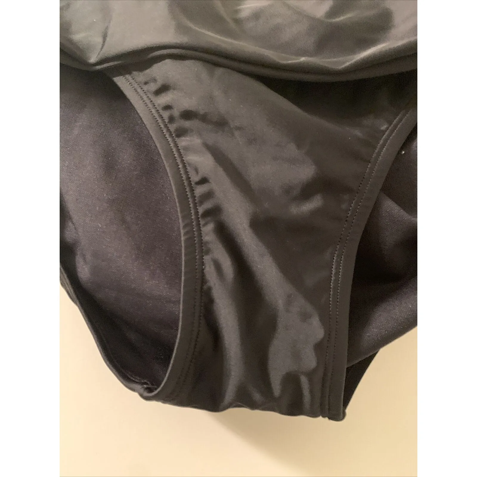 Maternity Foldover Swim Brief Isabel Maternity by Ingrid & Isabel Black Sz M Size M - Image 8