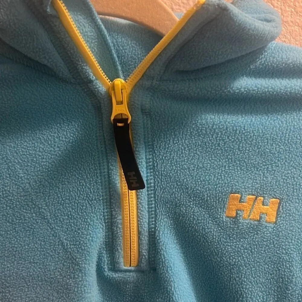 ✨Helly Hansen Women's W Daybreaker 1/2 Zip Sz Small Blue & Yellow Fleece✨ - Image 9