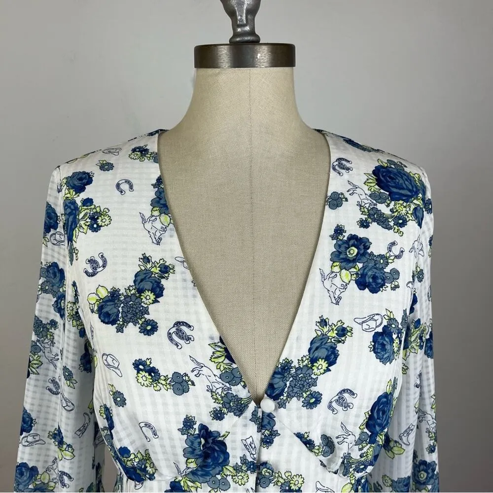 Modcloth  Rodeo Rose Button-Up Top - Image 3