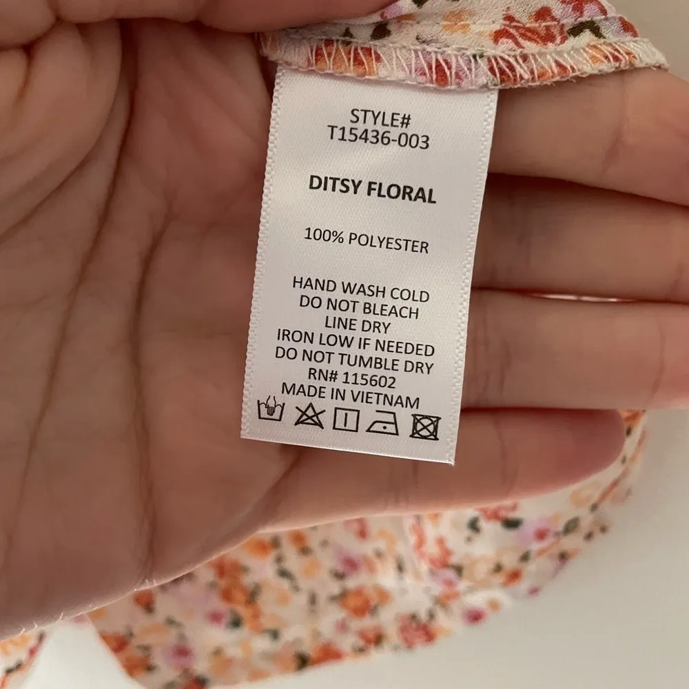 Lush Ditsy Floral Babydoll Summer Ruffle Top - Image 6