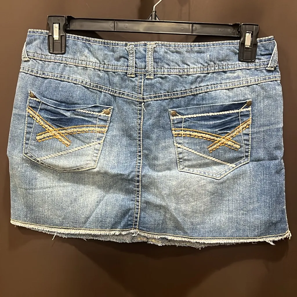 SO, Denim Mini Skirt, Size 11 - Image 2