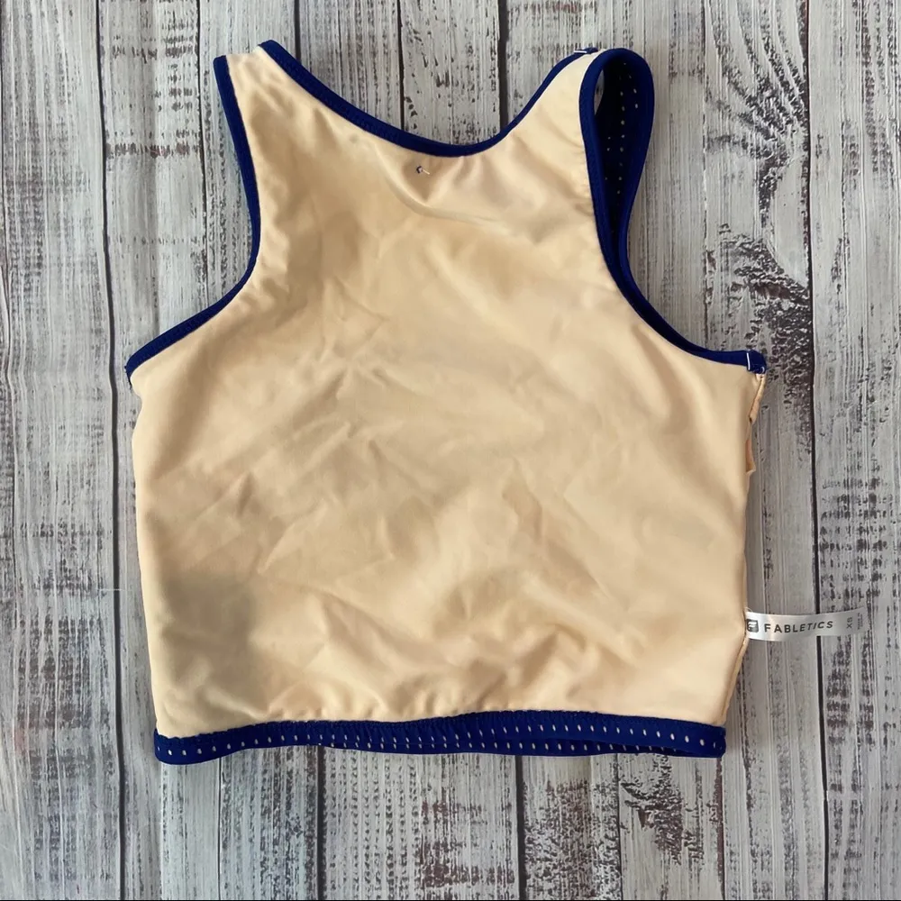 Fabletics  Blue Valentina Midi Bikini Top.  Size XSmall. - Image 8