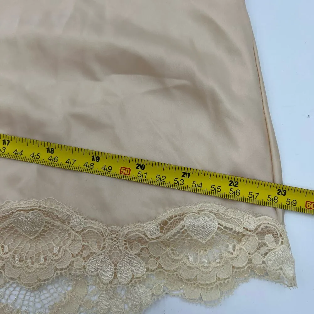 Vintage Barbizon Ivory Lingerie Romper Lace Negligee Teddy Size L - Image 8