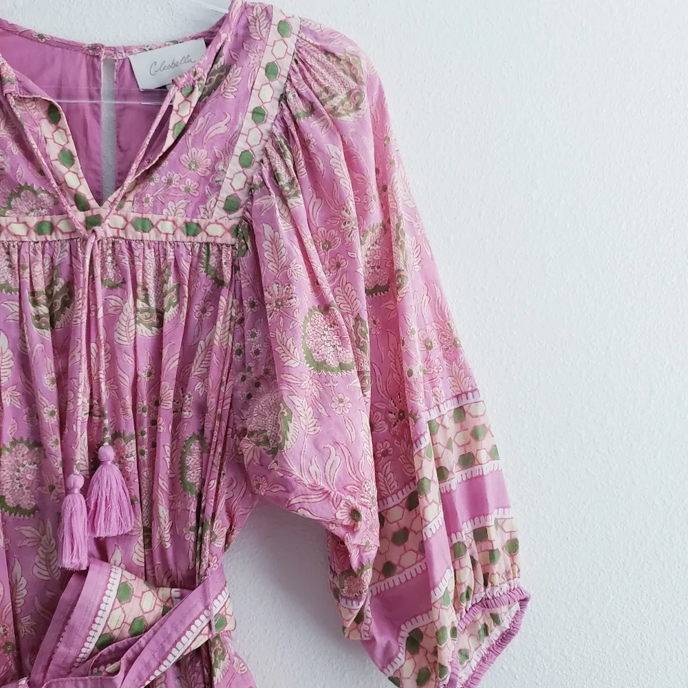 Cleobella Magdalena mini wildflower balloon sleeve dress - Image 4