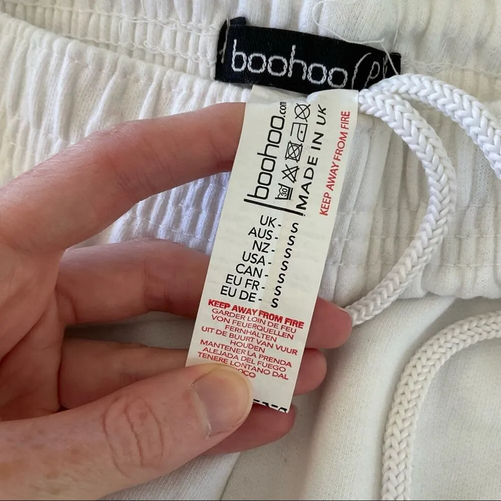 Boohoo - Butterfly Los Angeles Graphic Sweatpants Joggers in White - Image 5