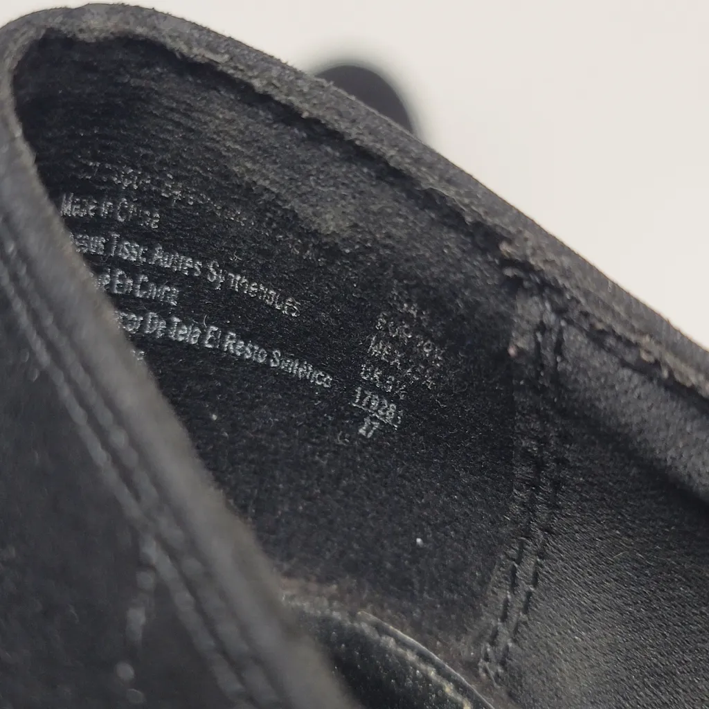 Brash Block Heel Slip On Loafers Size 8.5 Black - Image 5