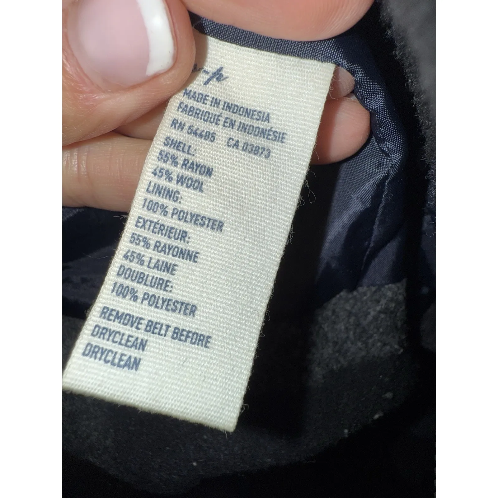 Y2K American Eagle Moto Jacket‎ Small Plaid Wool Blend Zip Coat 2009 - Image 6