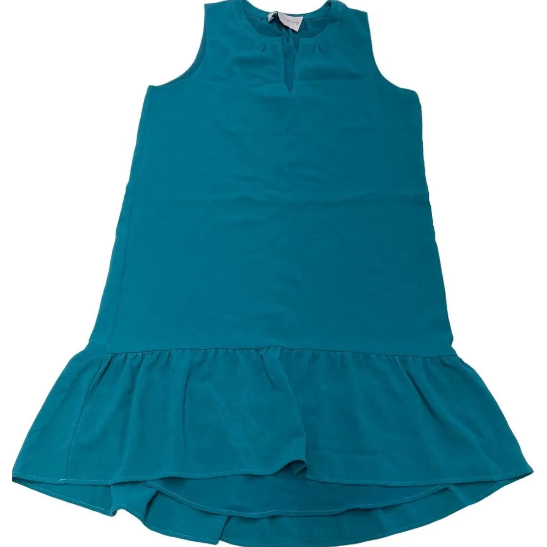 Charles Henry Dress Womens Medium Petite Blue Tiered Hem High Low Shift Mini - Image 2