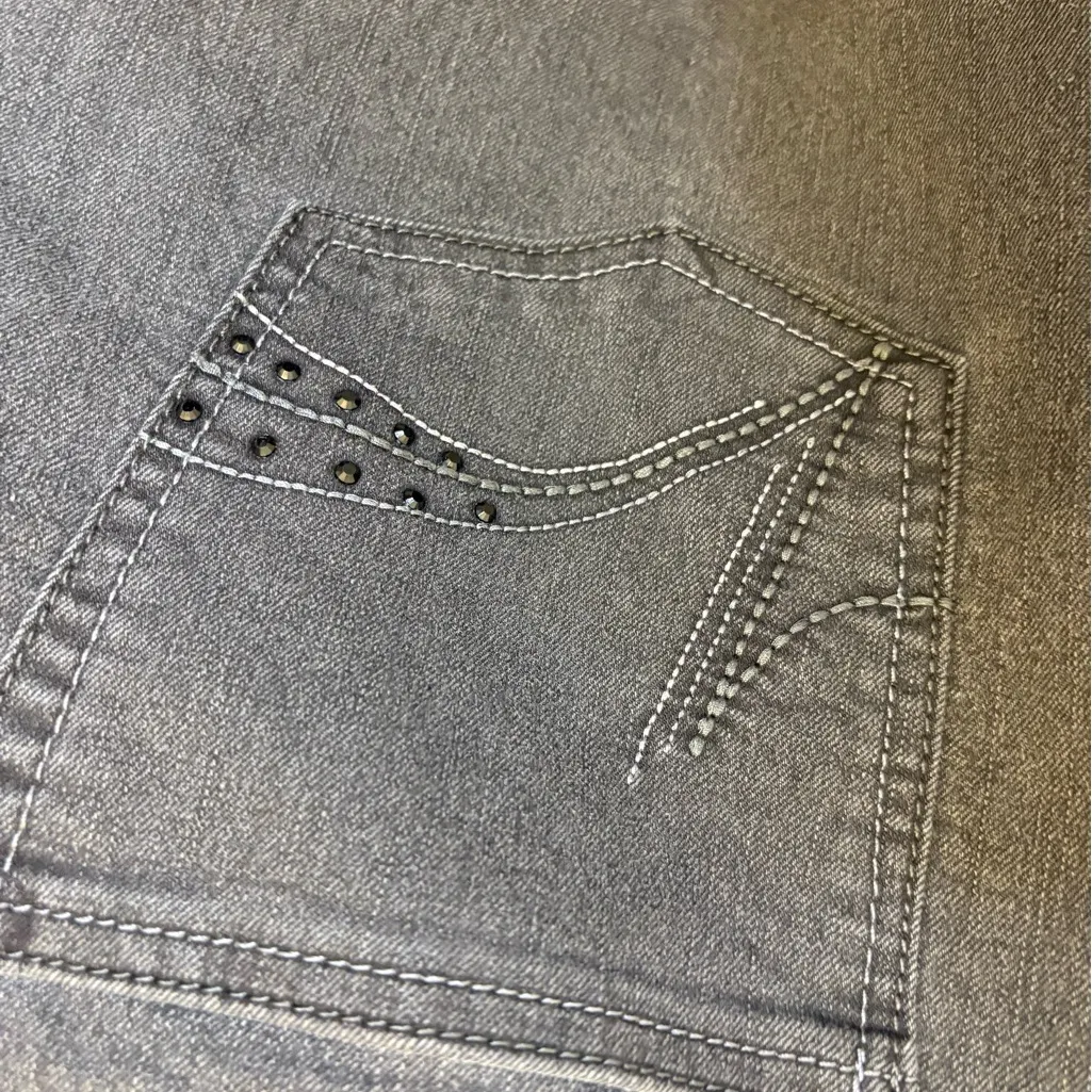 Riders by Lee Black Straight Leg Jeans | 18M Embellished Western Bootcut - Image 5