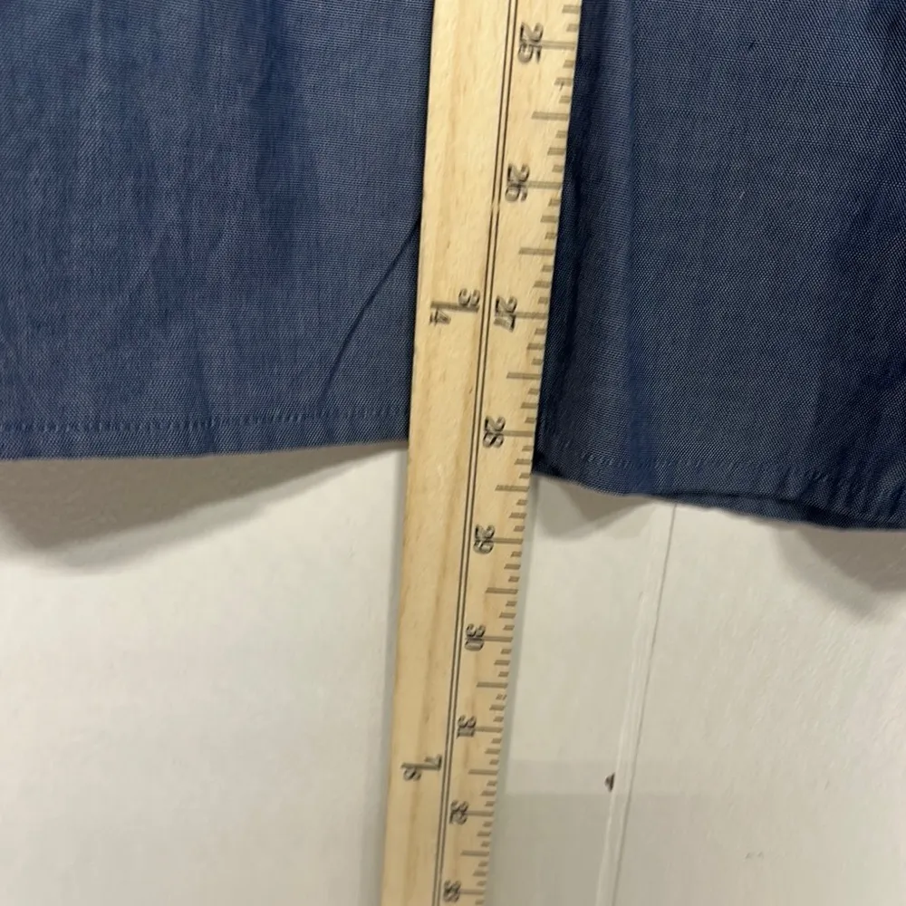 Simply Noelle Blue Button Down Shirt with Relaxed Fit - Image 7