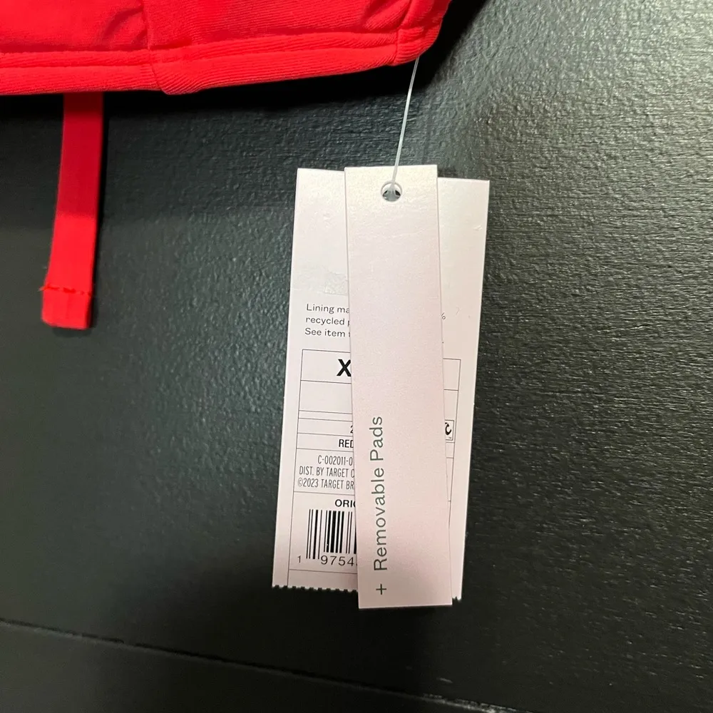 WILD FABLE Hot Bold Bikini Top Women’s Swimsuit Top NWT Sz XXS Removable Pads - Image 3