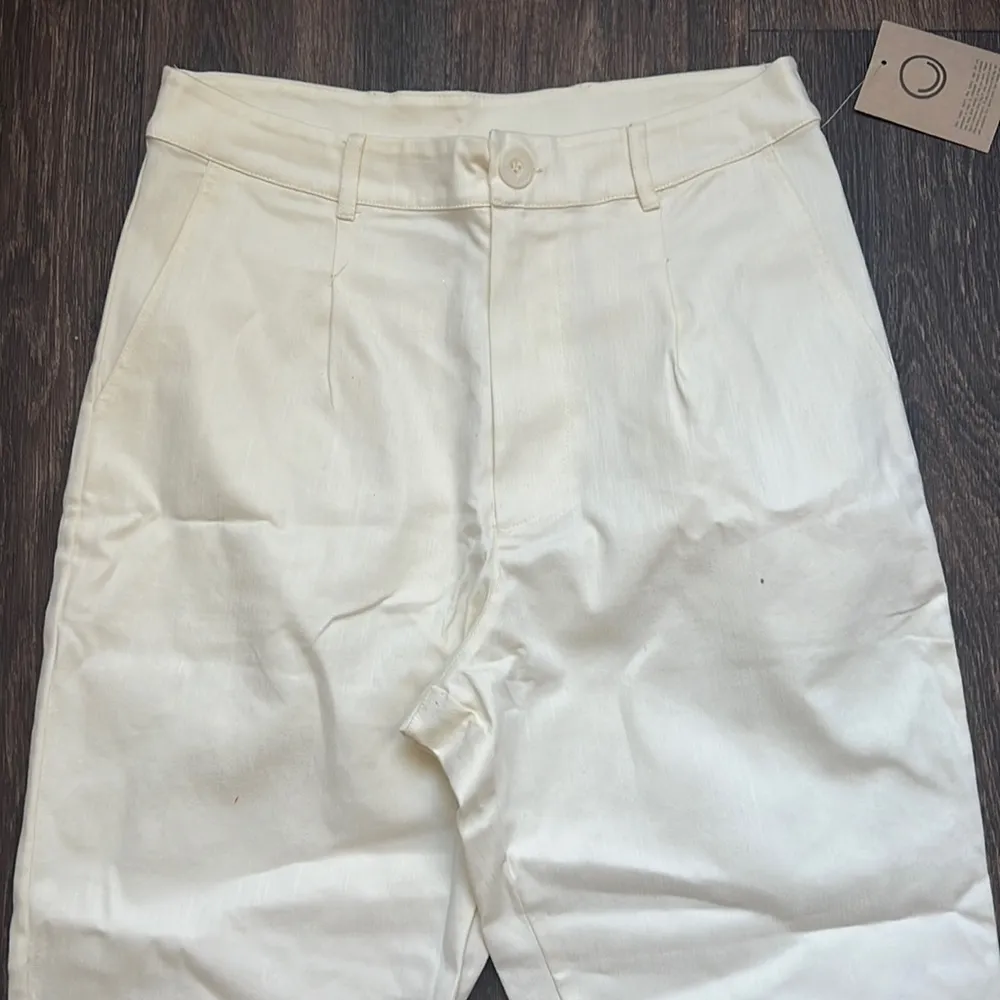 Twill Pleated Pant in Linen - Image 3