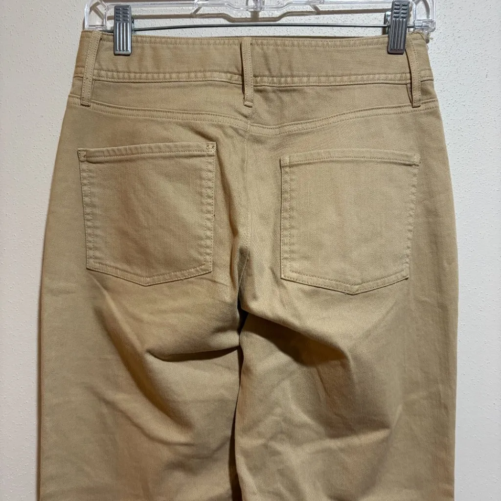 Spartina 449 Howell Wide Leg Crop Jeans Pants Khaki - Image 7