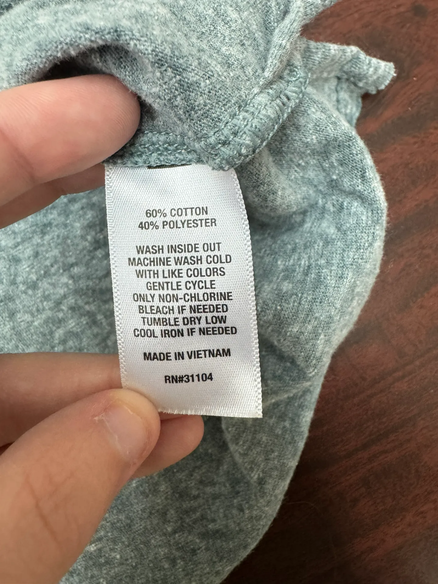 Clean Ocean Graphic Grey Tee Shirt Size Medium - Image 5