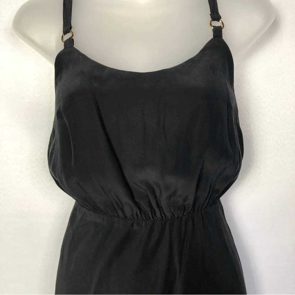 Amanda Uprichard Black Silk Slip Mini Dress P / S - Image 5