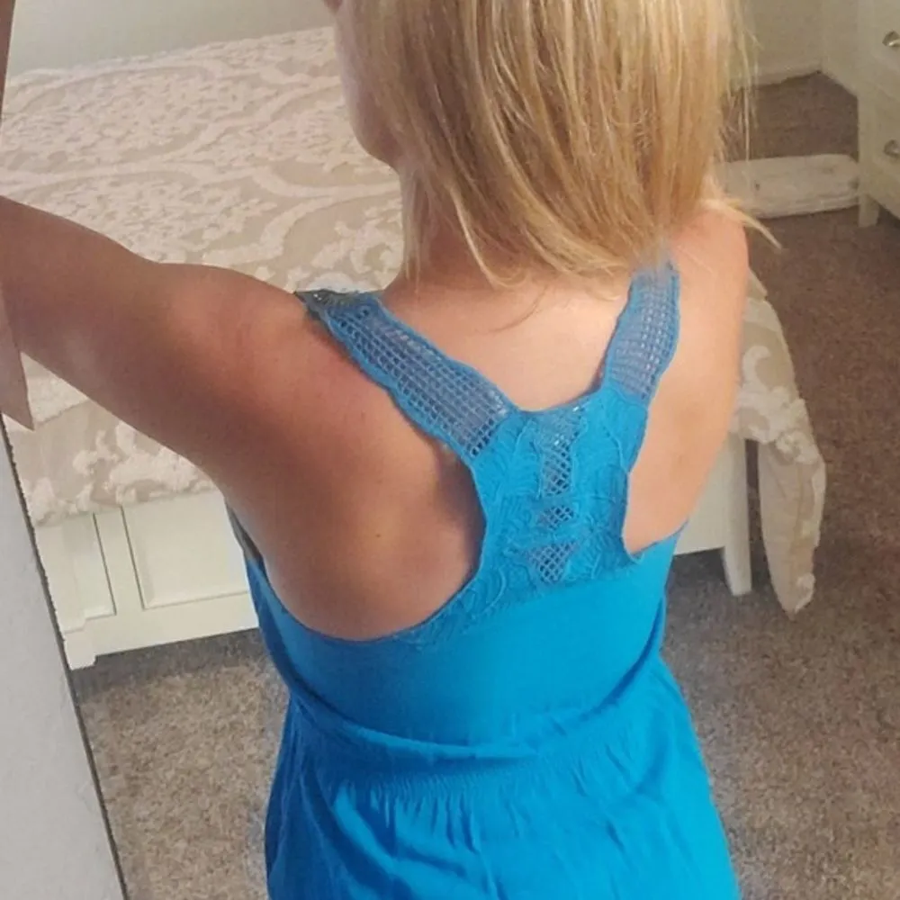 ✨Eyelet Blue Tank Dress✨ - Image 3
