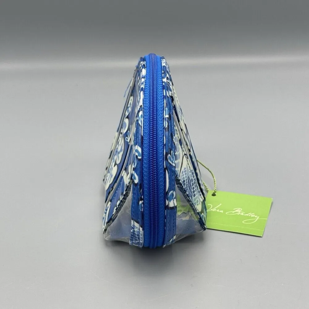 Vera Bradley Blue Lagoon Little Seashell PVC Makeup Bag Retired 2011 Travel Bag - Image 8