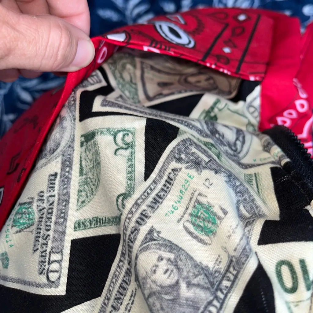 Handmade Sling Back Strap Bandana Money Backpack - Image 6