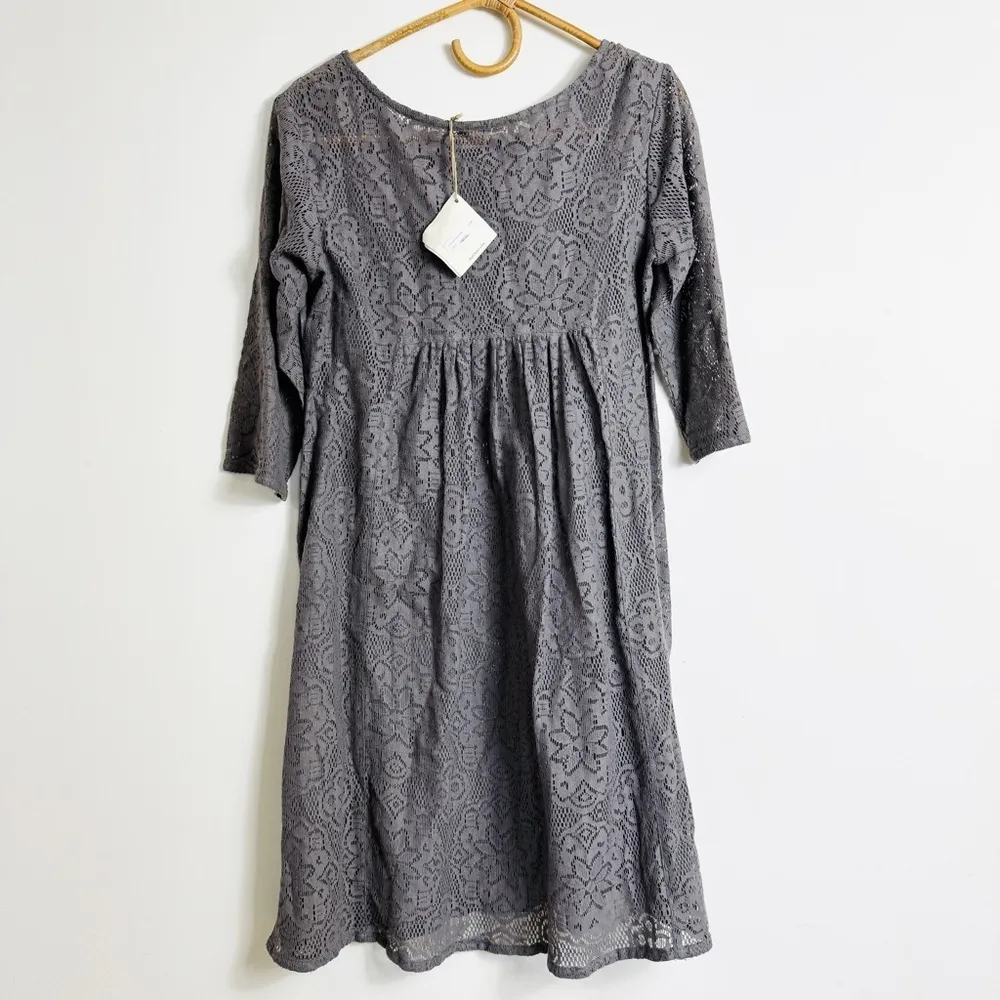 Matta NY gray lace 3/4 sleeves tunic Size XS - Image 3