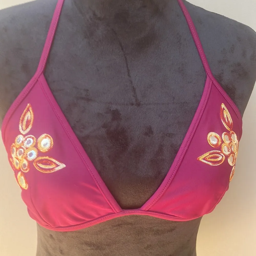 Newport News purple swim top woman’s size 10 - Image 3