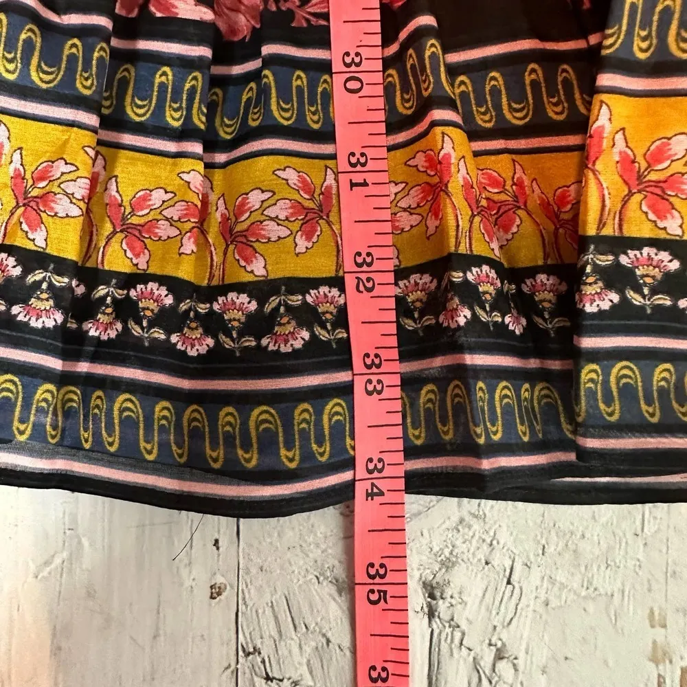 Alice + Olivia Sedona Tiered Floral Silk Blend Mini Dress Size 8 - Image 12