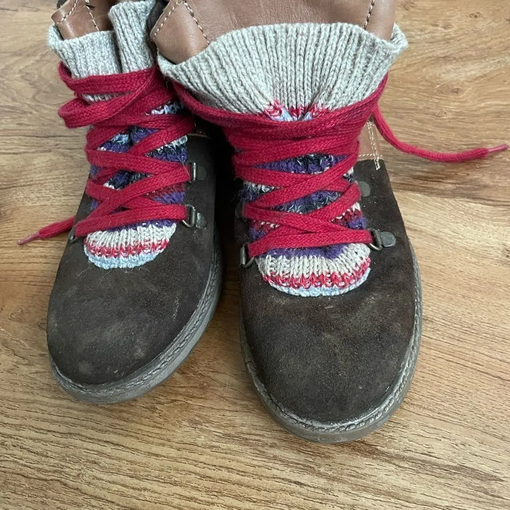 Eric Michael suede upper hiking boots sz 6.5 - Image 9