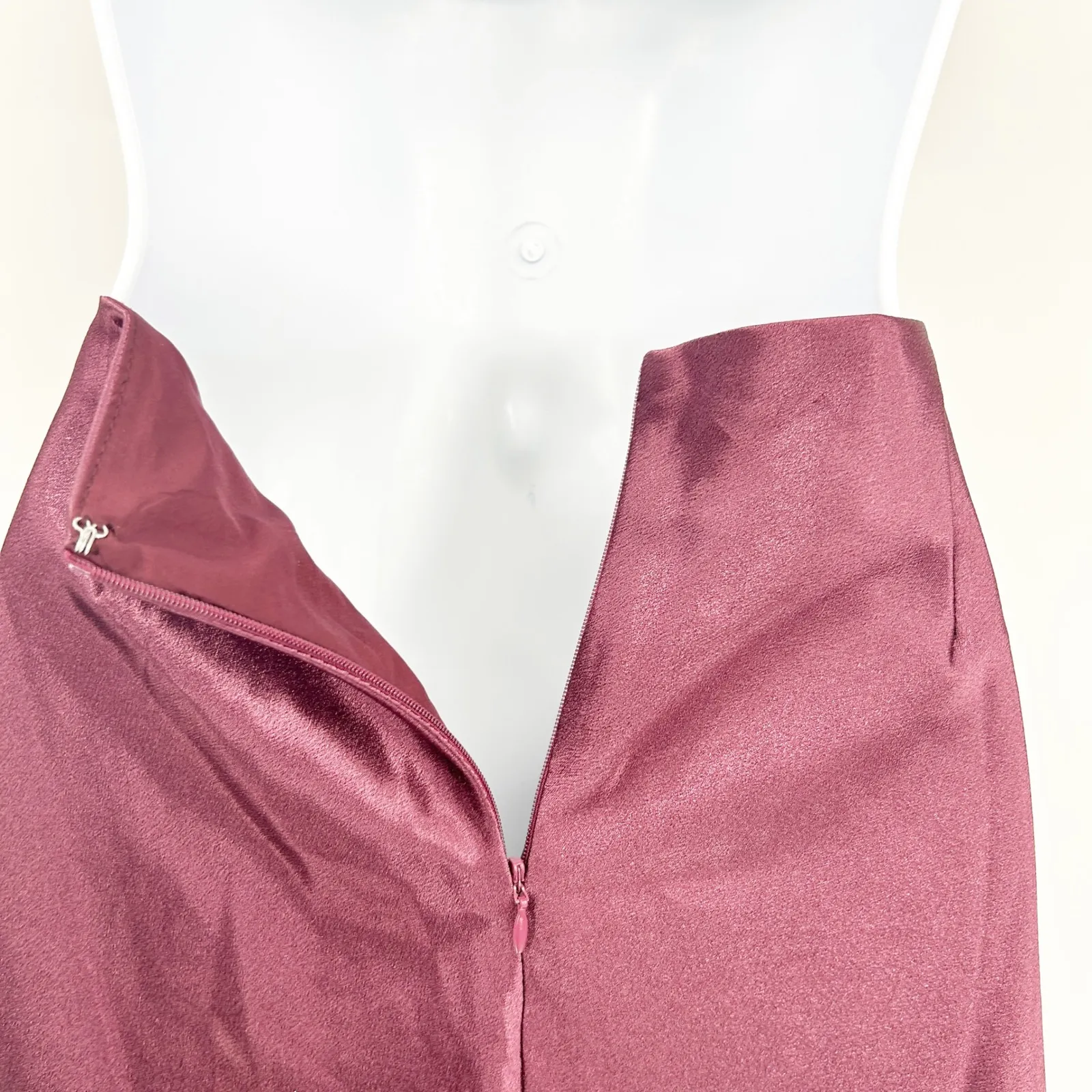 Lulus Womens Need My Love Wedding Guest Cocktail Satin Cutout Midi Dress‎ Size M - Image 10