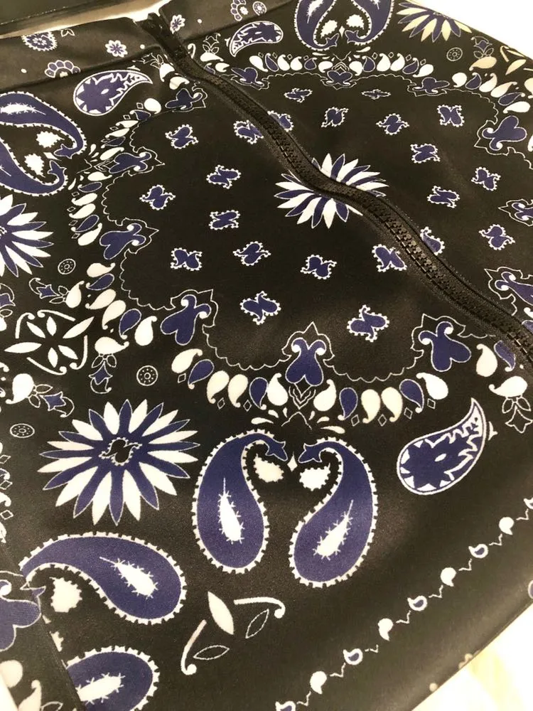 Nasty Gal Front Zip Paisley Skirt  - Image 4