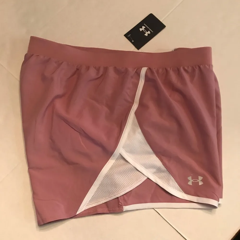 shorts womens fly by 2.0 muted lilac size 2XL gym training running - Image 4