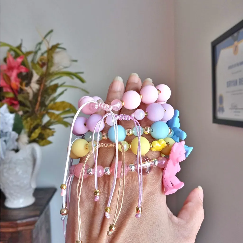 Bear Light Blue Adjustable Bracelet - Image 6