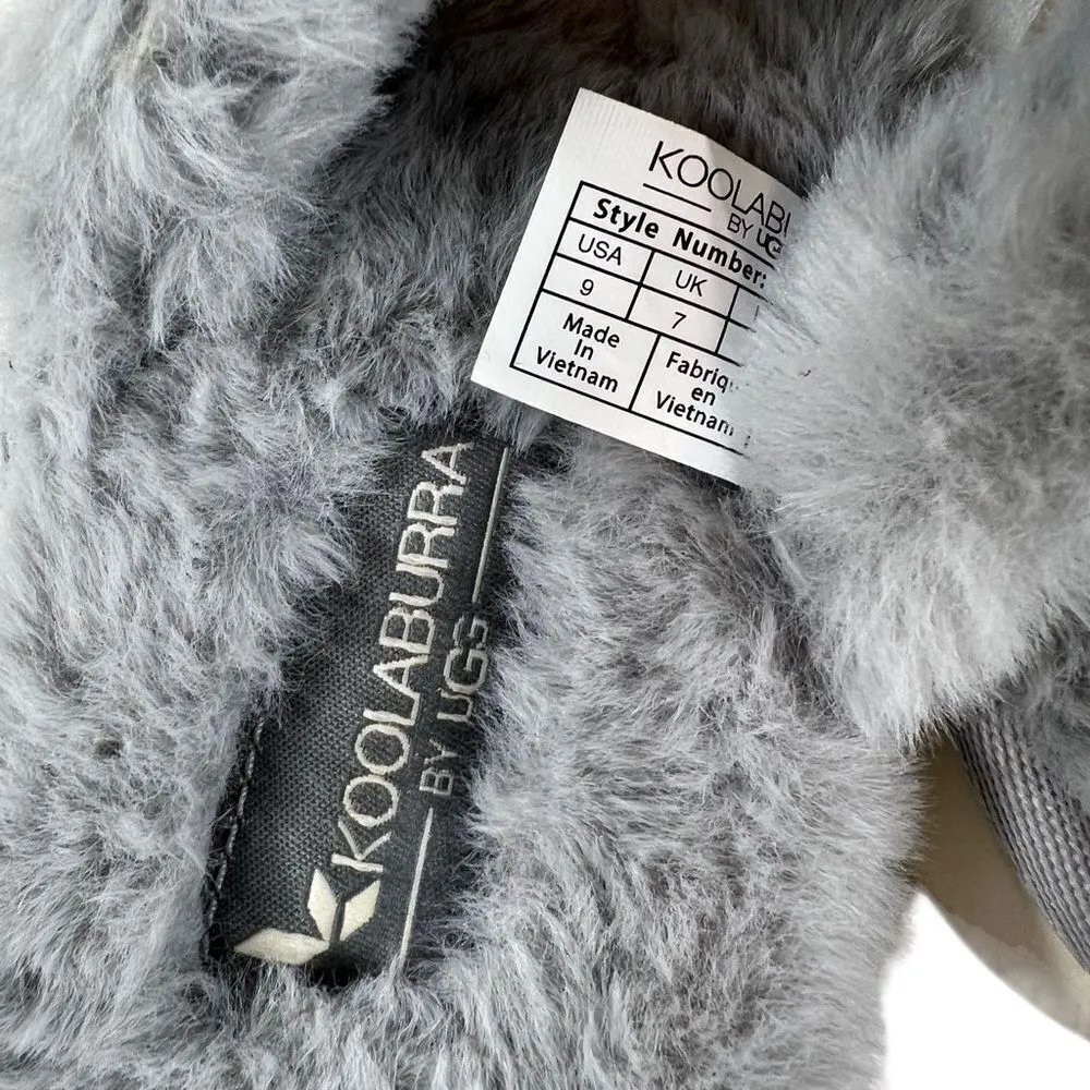 Koolaburra by UGG Fuzz On Faux Fur Slide Sandals Wild Dove - Image 4