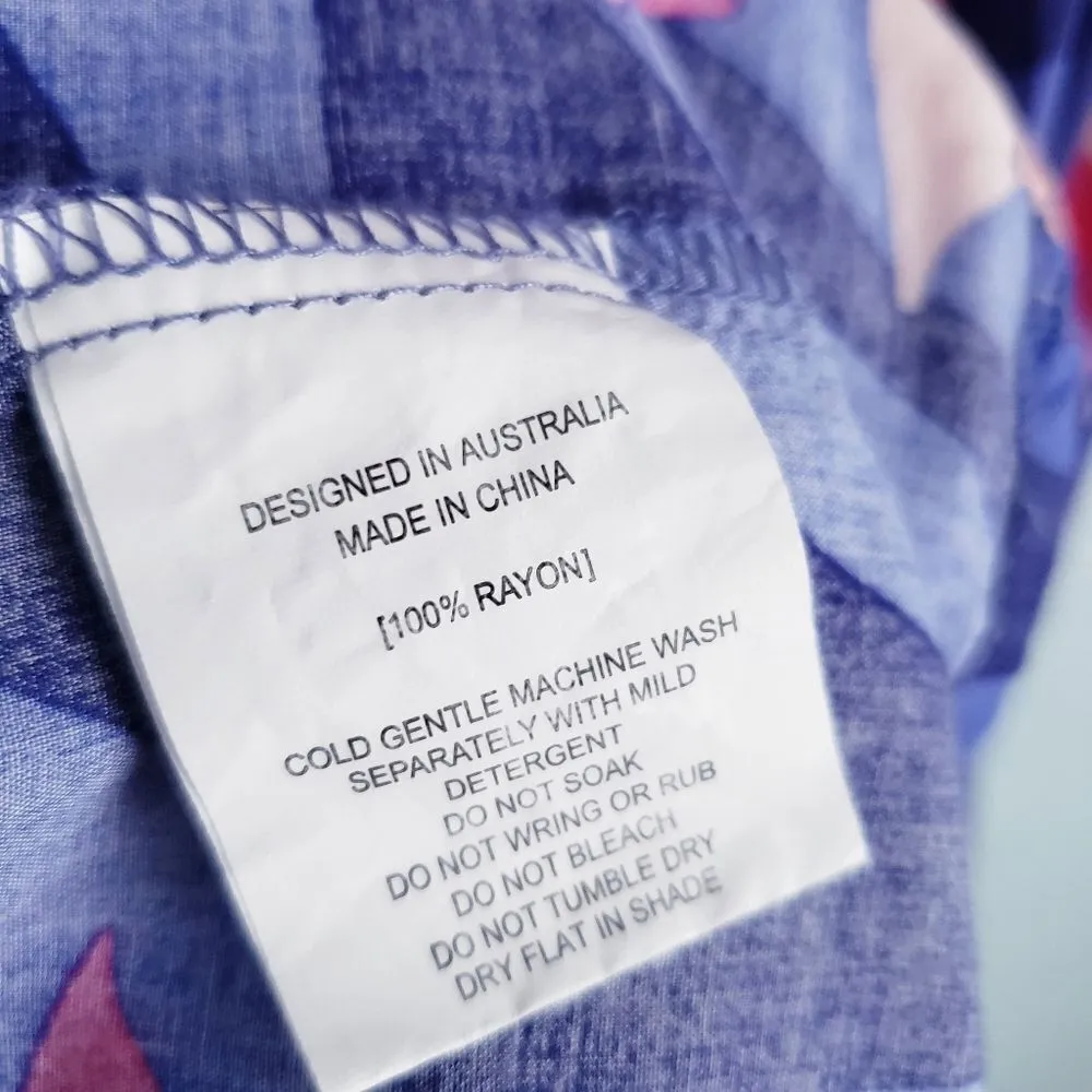 Anthropologie Abel The Label Bold Floral V-neck Hi Low Dress - Image 7