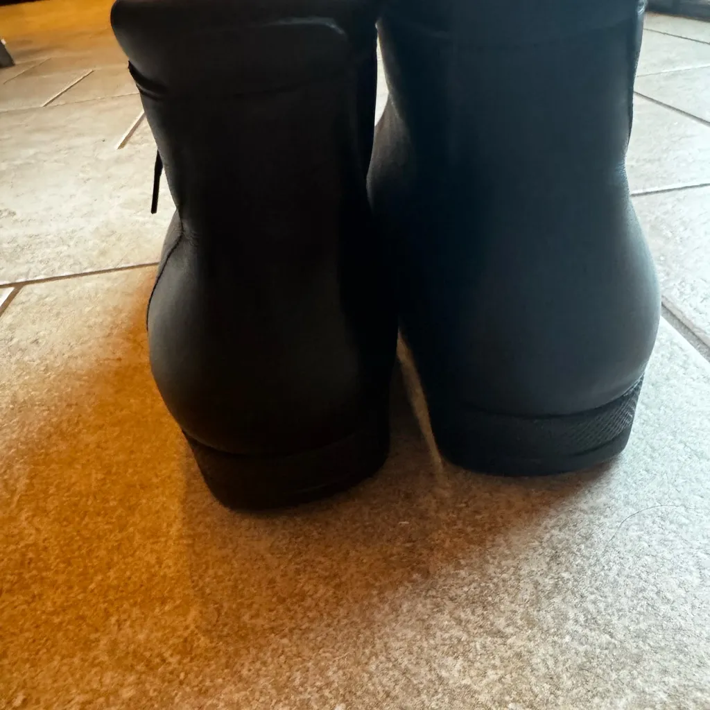 Vintage Red Wing Shoes Black Lace Up Women's Boots With Steel Toe Size undefined - Image 3