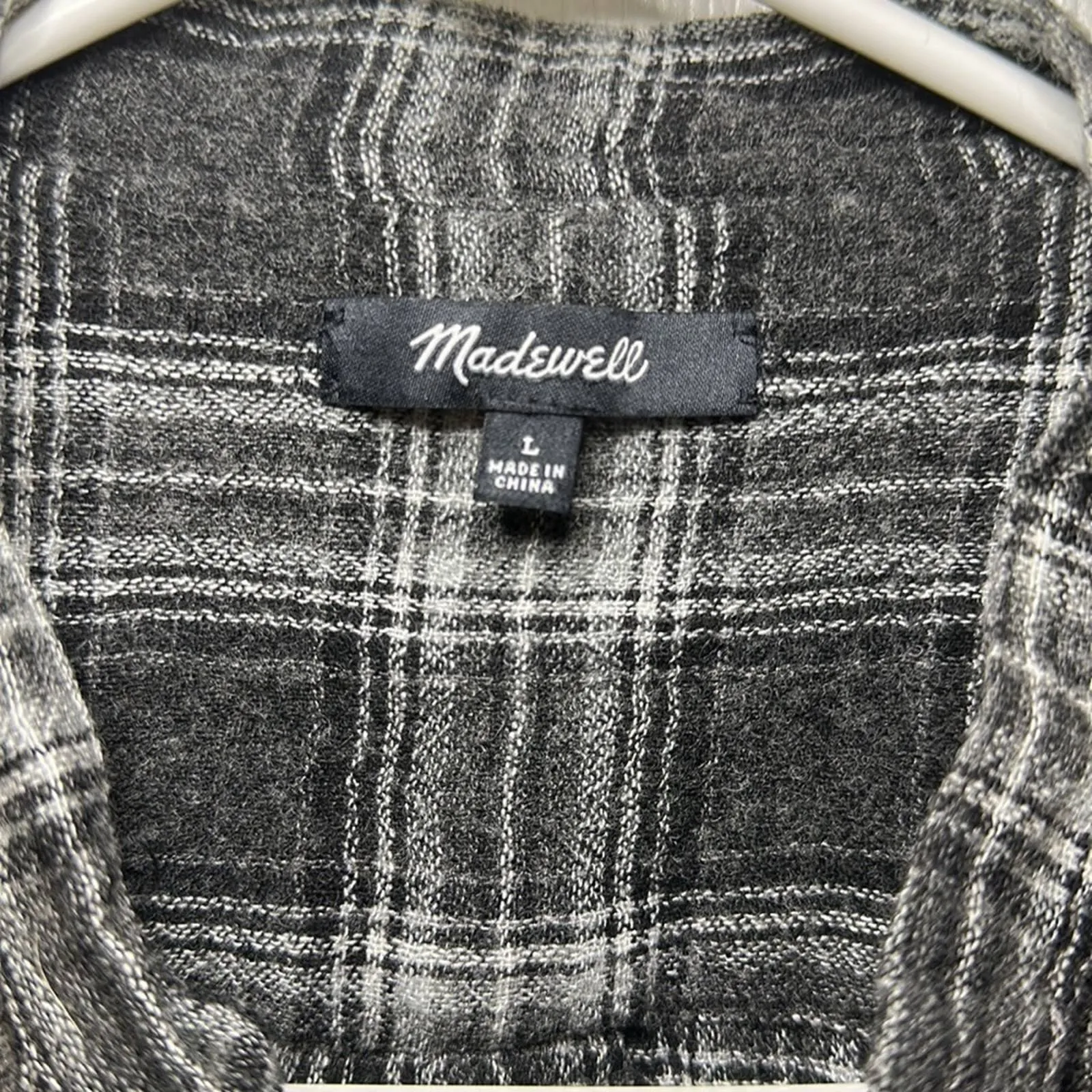 Madewell Women’s Owens Plaid Terrace Lace-Up Shirt‎ Size Medium - Image 7