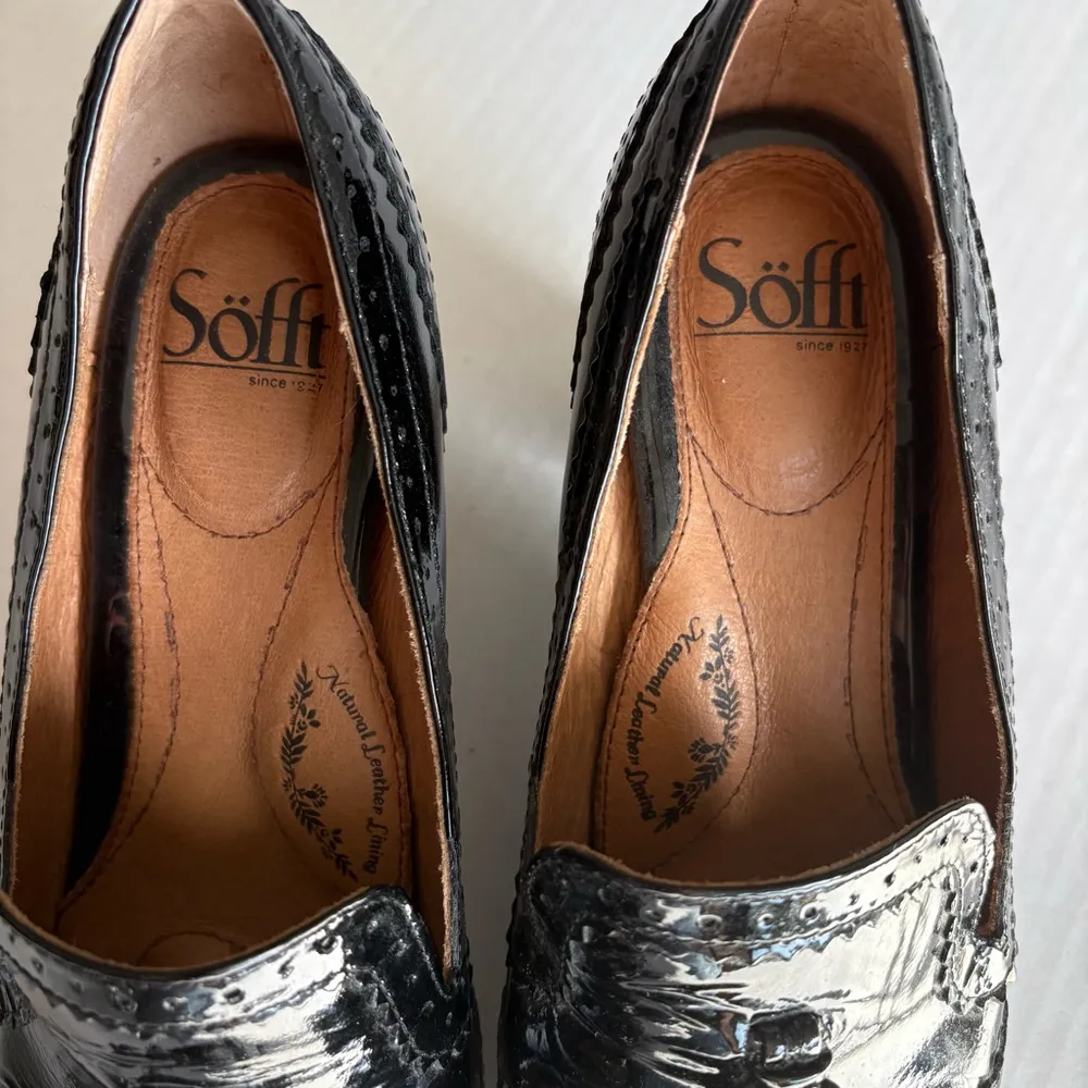 Sofft Opal dress Oxford Pumps black patent leather tassel heels size 8 - Image 8