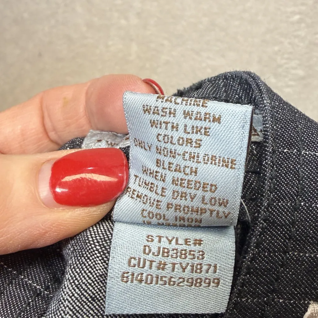 So Wear It Declare It Low Rise Pants Women’s Size 11 Black Pinstripe NWT - Image 7