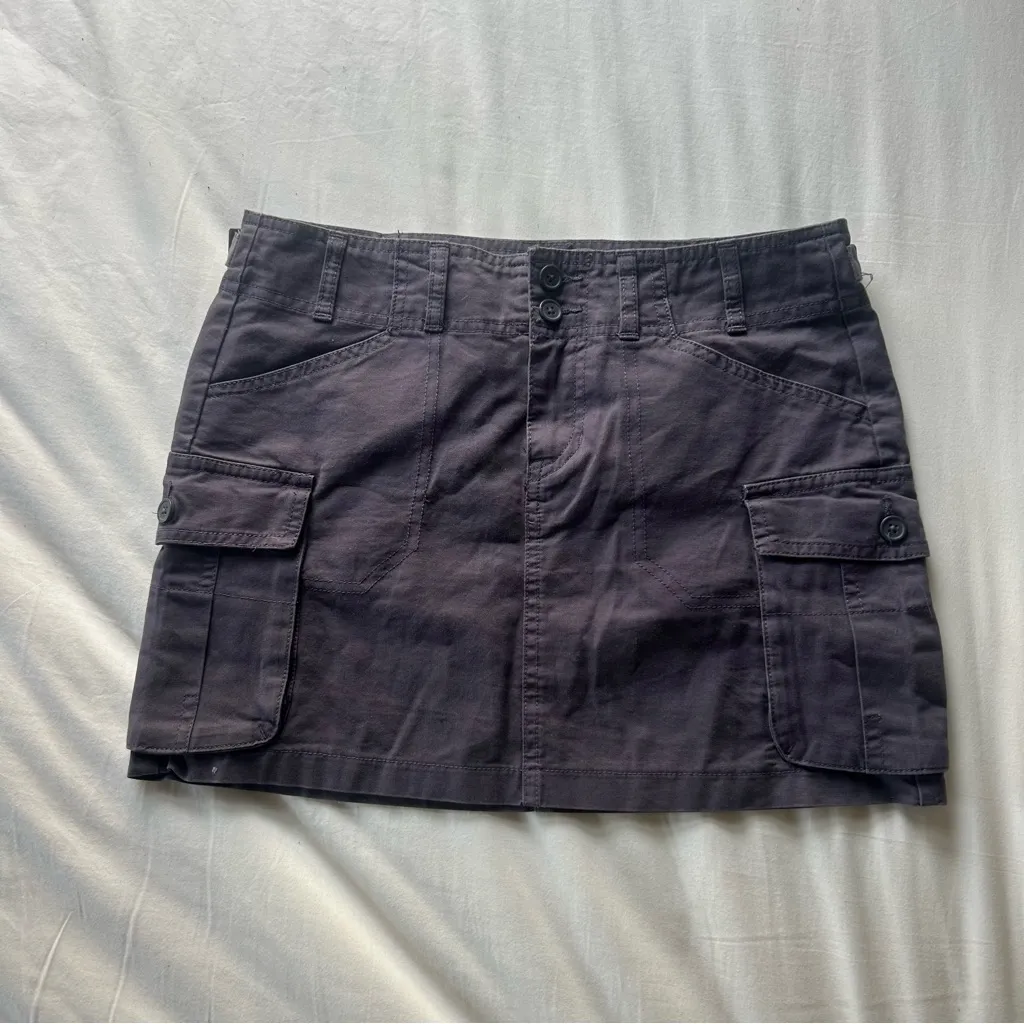 Brandy Melville John Galt Brown Beverly Cargo Mini Skirt - Image 3