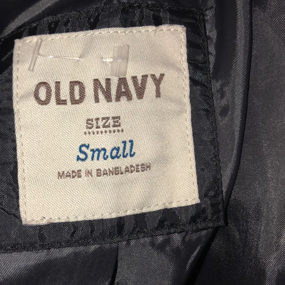 Old Navy size small black wool blend blazer coat - Image 4